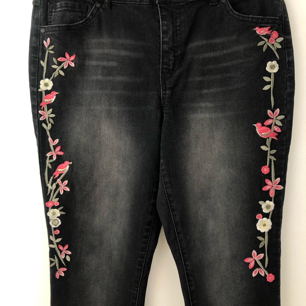 Artisan NY | Embroidered Black Jeans - Picture 3 of 5
